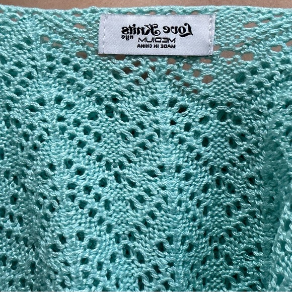 Lace Up Summer Knit Crop Top - Picture 7 of 7